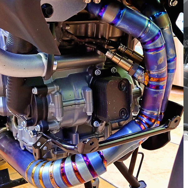 2019+ CF Moto MT800 Titanium Motorcycle Exhaust Header 800MT Exhaust Front Link Pipe
